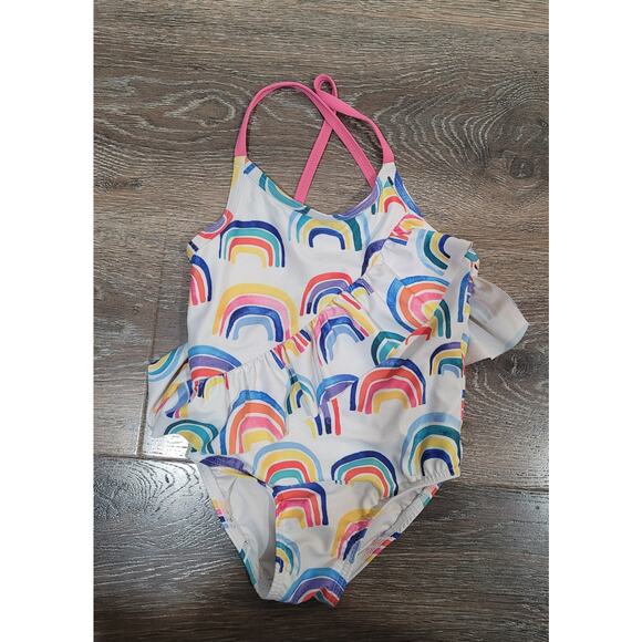 Tucker + Tate Rainbow Toddler Girl One Piece Swimsuit Swimwear‎ size 3 #8 - Picture 1 of 5